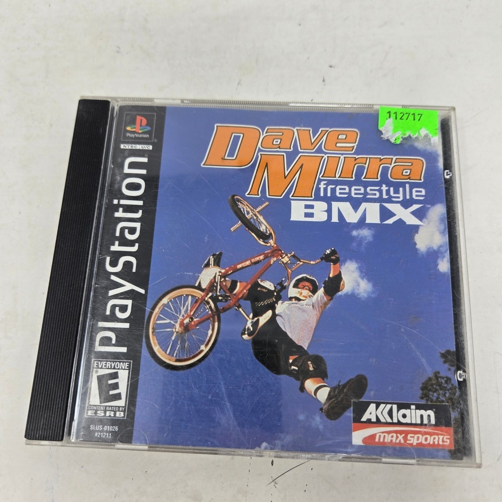 Dave Mirra Freestyle BMX Sony PlayStation 1 PS1 2000 Acclaim Tested CiB